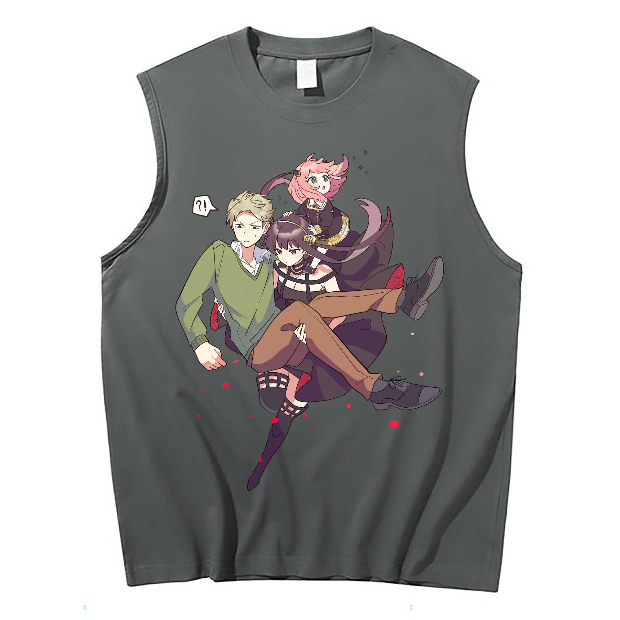 （画像用） SPY×FAMILY间谍家家酒 コットン100％タンクトップ（フロントプリント）